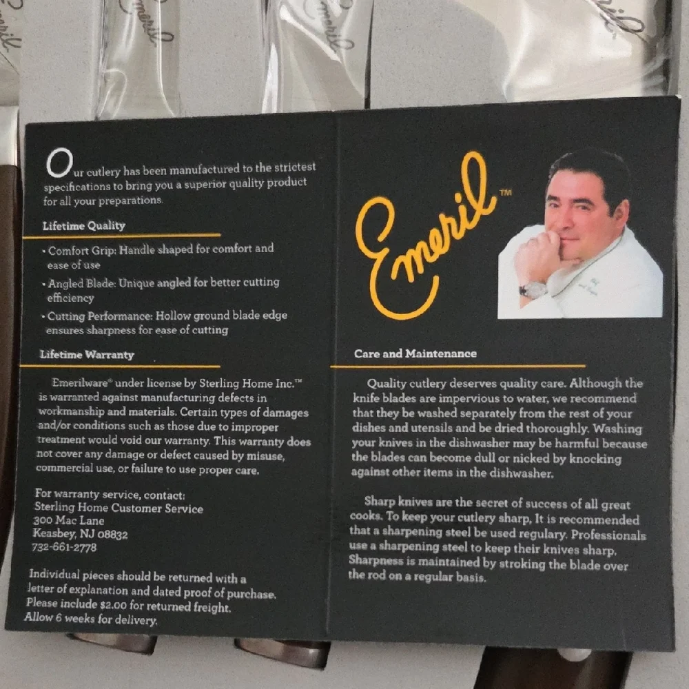 Emeril Brown Knife Set